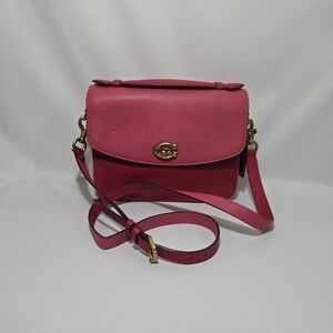 Coach Pebbled Leather B4/Bright Cherry Multi CB Cassie CB Purse